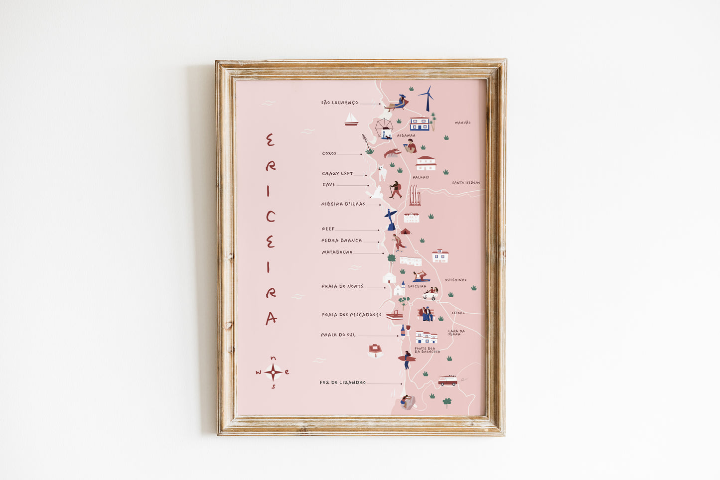 Ericeira coast map