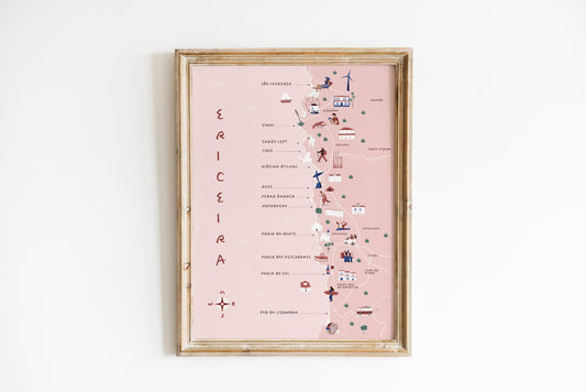 Ericeira coast map